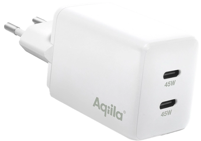 Aqiila Chargebird W2 45W USB-C/USB-A Wallcharger 