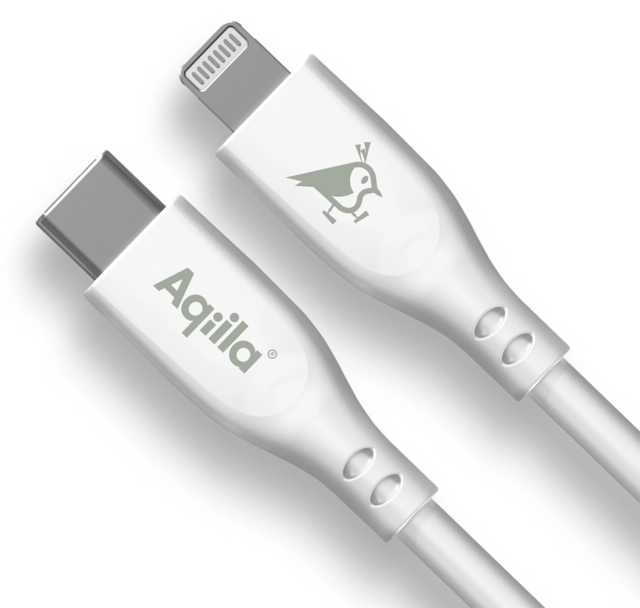 Aqiila Silicon USB-C/Lightni. 2.0 60W 2m Charging cable 