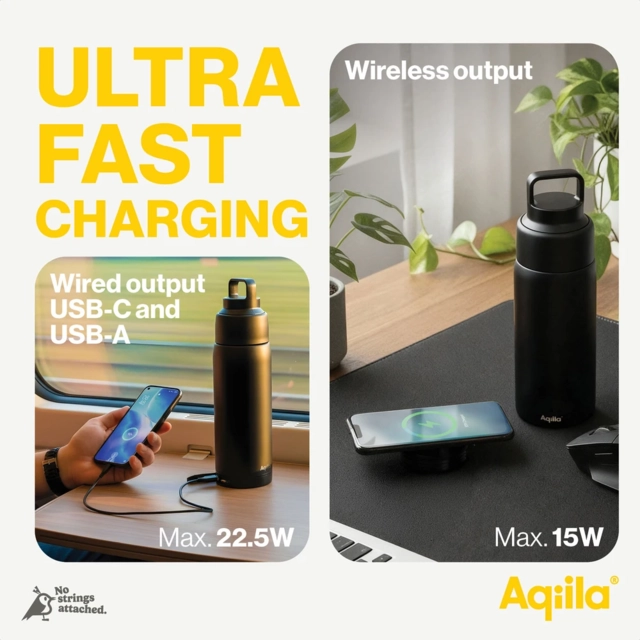 Aqiila Powerbottle BO5 With detachable powerbank 