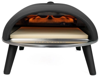 Delivita Diavolo Gas-Fired Pizza Oven Black