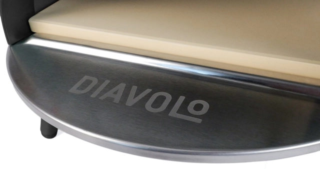 Delivita Diavolo Gas-Fired Pizza Oven Black 