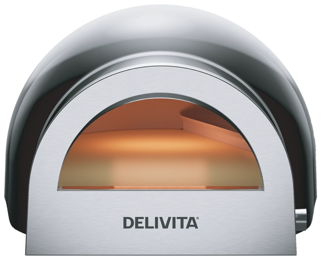 Delivita Flow Dual-Fuel Pizza Oven Very Black 