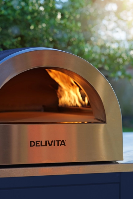 Delivita Flow Dual-Fuel Pizza Oven Royal Blue 
