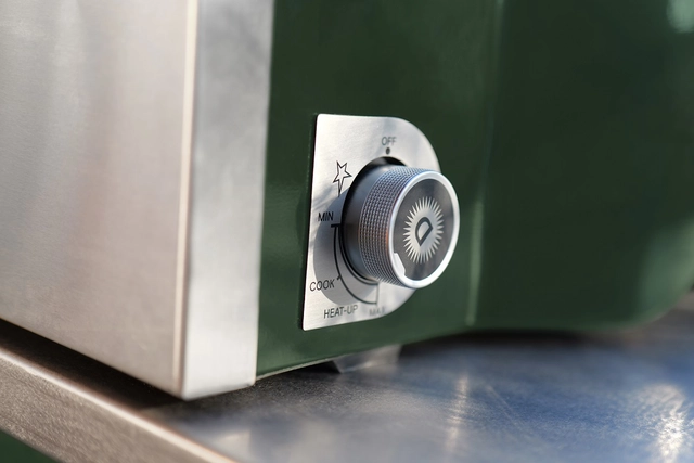 Delivita Flow Dual-Fuel Pizza Oven British Racing Green 