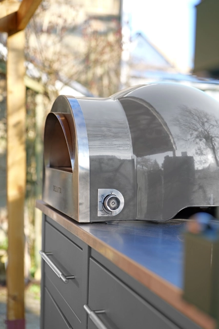 Delivita Flow Dual-Fuel Pizza Oven Hale Grey 