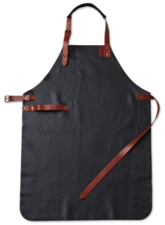 Delivita Leather Apron Brown