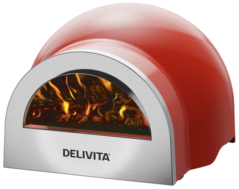 Delivita Origin Wood-Fired Pizza Oven Chilli Red