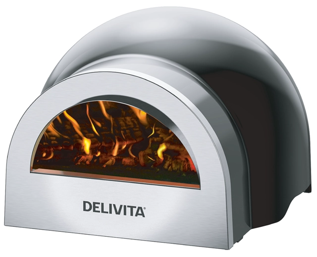 Delivita Origin Wood-Fired Pizza Oven Very Black 