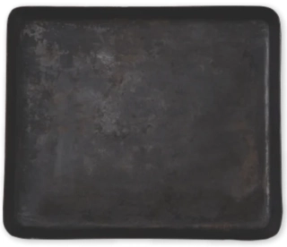 Delivita Rectangual Iron Dish Black