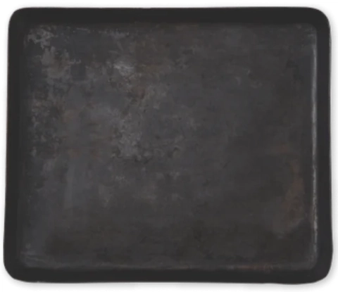 Delivita Rectangual Iron Dish Black