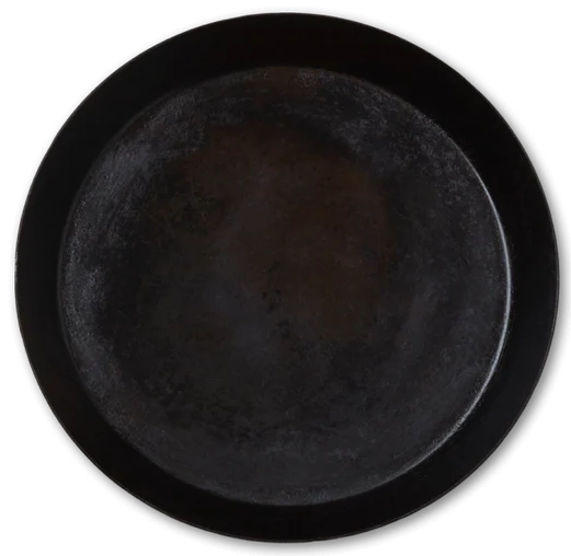 Delivita Round Iron Dish 12" Black 
