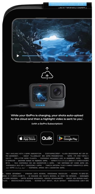 GoPro HERO12 Black Specialty Bundle 64GB SanDisk MicroSD Card 