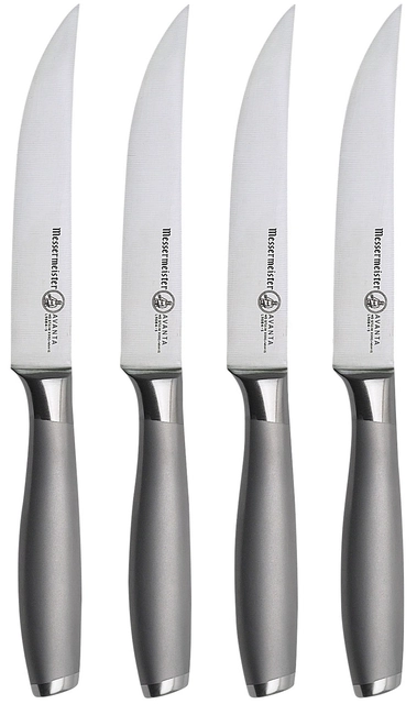 Messermeister Avanta Stainless 4-piece Fine Edge Steak Knife Set 