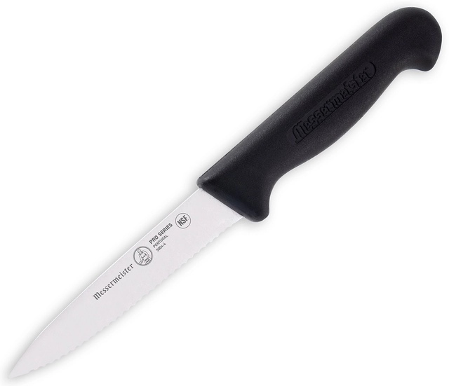 Messermeister Pro Series 10cm Serrated Spear Point Paring Knife 