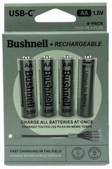 Pale Blue Voyager AA Battery Bushnell 4-pack AA w/ 4x1 cable USB-C