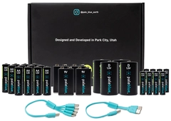 Pale Blue Voyager Home Conversion Kit 4x9V/4xD/12xAA/8xAAA