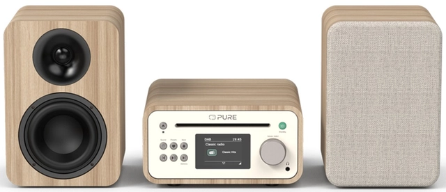 Pure Classic Stereo Mini Cotton White/Oak 