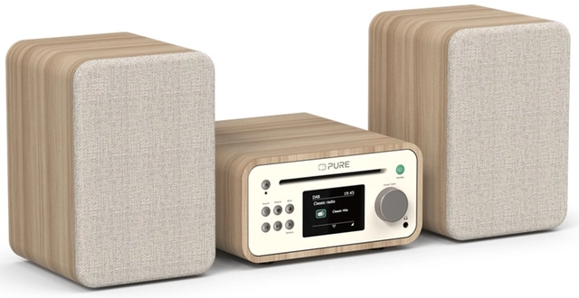 Pure Classic Stereo Mini Cotton White/Oak 