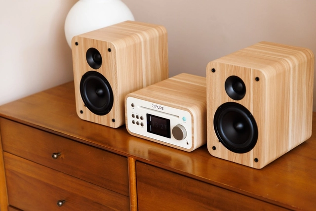 Pure Classic Stereo Mini Cotton White/Oak 