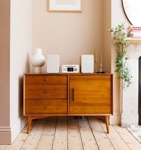 Pure Classic Stereo Mini Cotton White/Oak 