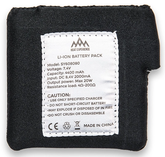 HeatX Battery 4400mAh for garments 