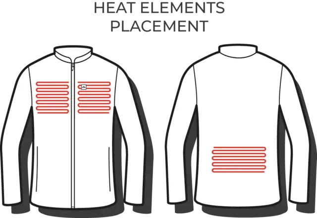 HeatX Heated Hybrid Jacket Mens L Navy/Blue 