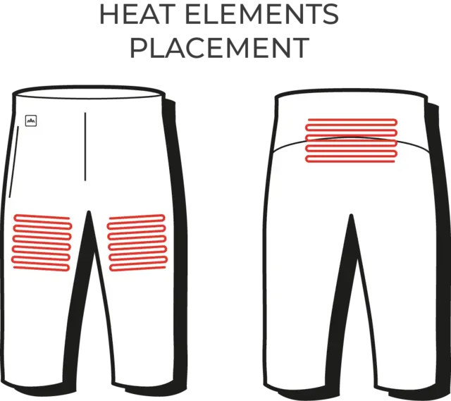HeatX Heated Knee Pants XL Black 
