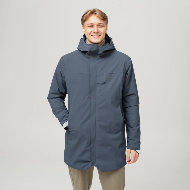 HeatX Heated Oslo Coat Mens L Navy 