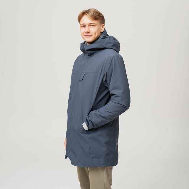 HeatX Heated Oslo Coat Mens L Navy 