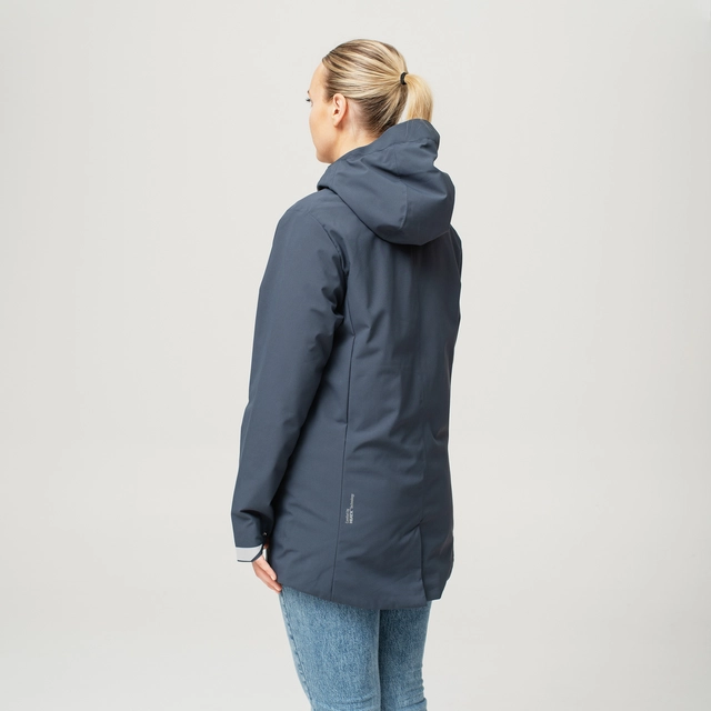 HeatX Heated Oslo Coat Womens S Navy 