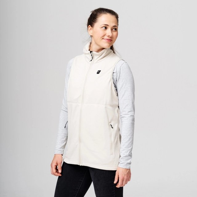 HeatX Heated Fleece Vest Womens XS Sand 