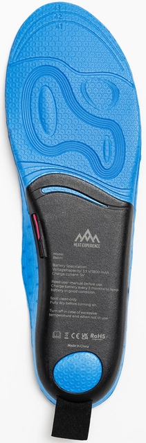 HeatX Heated App Insoles S Wireless Charging - Blue 