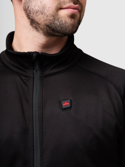 Heatx Heated Fleece Sweater Mens S Black 