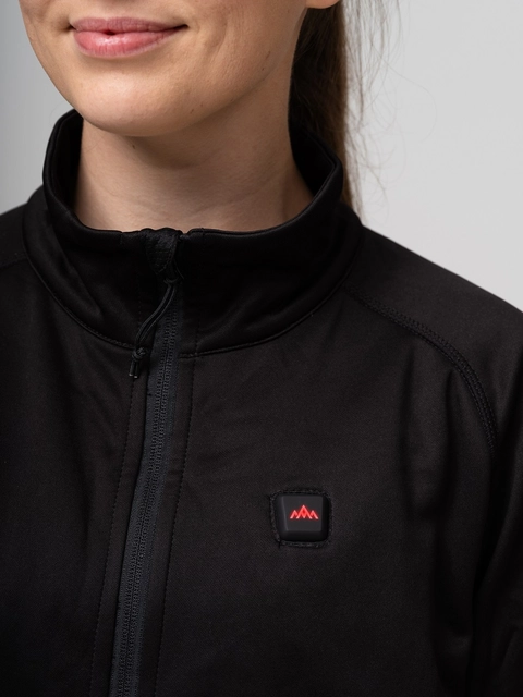 Heatx Heated Fleece Sweater Womens XS Black 