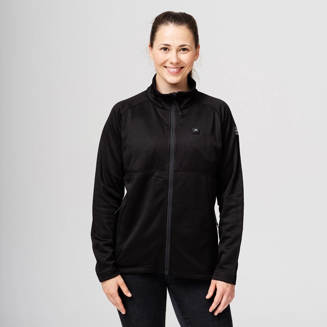 Heatx Heated Fleece Sweater Womens XS Black 