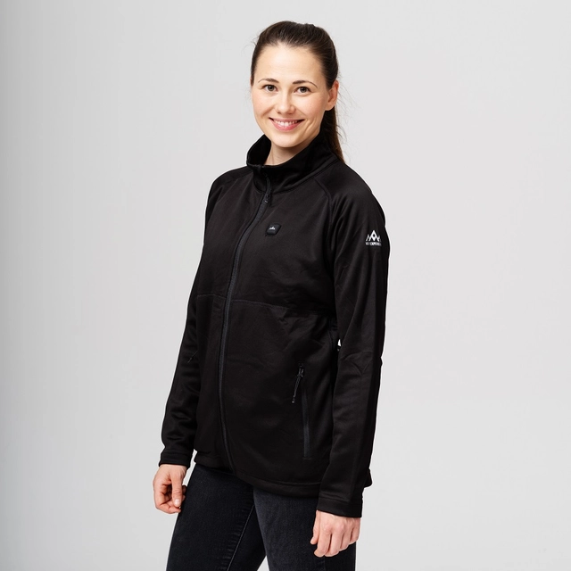 Heatx Heated Fleece Sweater Womens XS Black 
