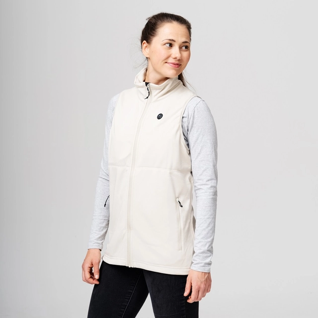HeatX Heated Fleece Vest Womens XS Sand 