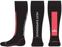 HeatX Heated Technical Socks w/batt. S Red/Black - EU37/39