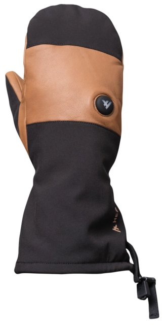 HeatX Carve Mittens XS Brown/Black - Battery Heated 