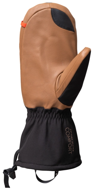 HeatX Carve Mittens XS Brown/Black - Battery Heated 