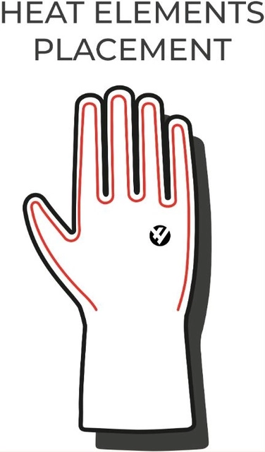 HeatX Everyday Gloves v2 S Black - Battery Heated 
