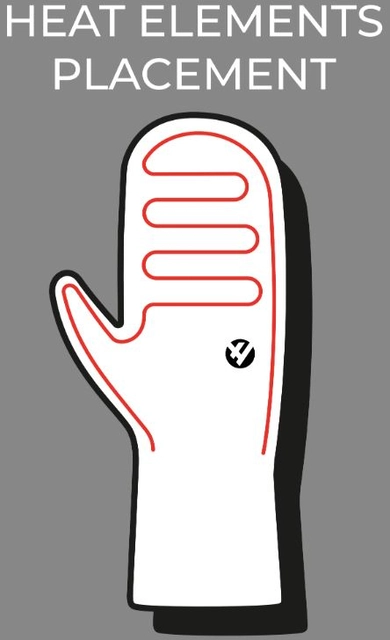 HeatX Everyday Mittens v2 XS Black - Battery Heated 