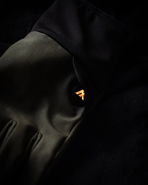 HeatX Hunt Gloves Light S Olive - Battery Heated 