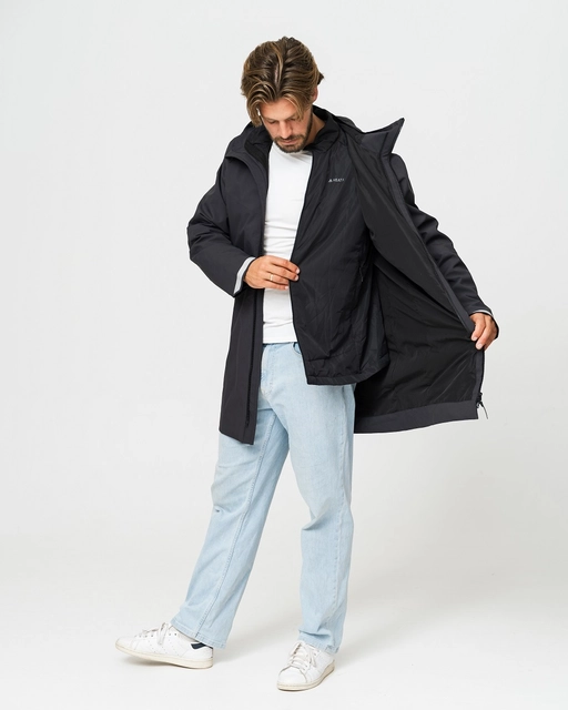 HeatX Metro Coat 3-in-1 M's S Black/Black - Battery Heated 