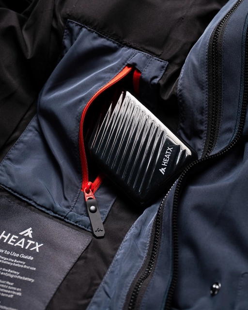 HeatX Metro Coat 3-in-1 W's XS Navy/Pale Navy - Battery Heated 