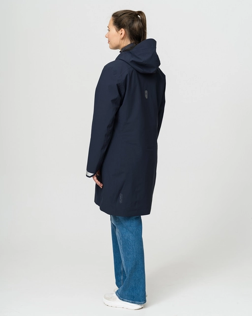 HeatX Metro Coat 3-in-1 W's XS Navy/Pale Navy - Battery Heated 