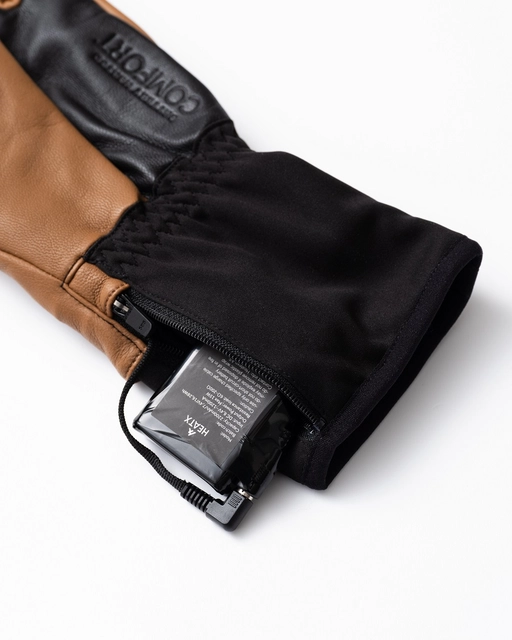 HeatX Metro Gloves XS Brown/Black - Battery Heated 