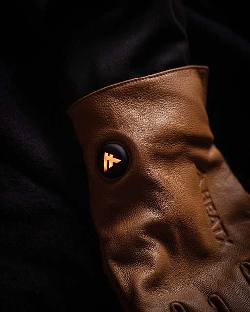 HeatX Metro Gloves XS Brown/Black - Battery Heated 