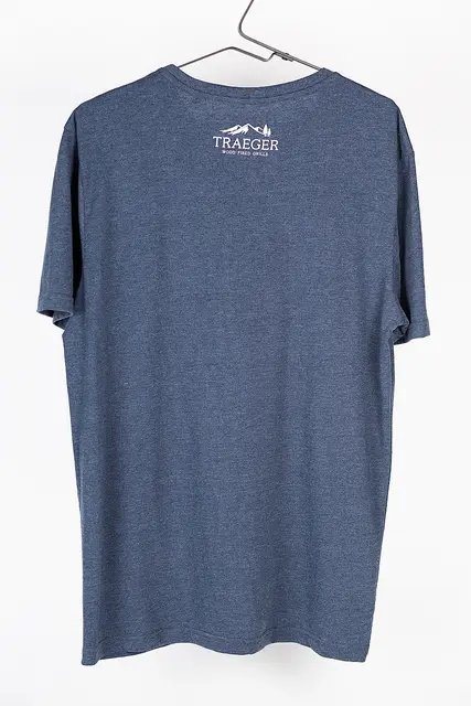 Traeger Cow SS Tee Heather Navy - L 