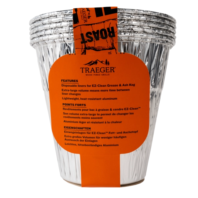 Traeger EZ-Clean Grease & Ash Keg Liner 5-pack 